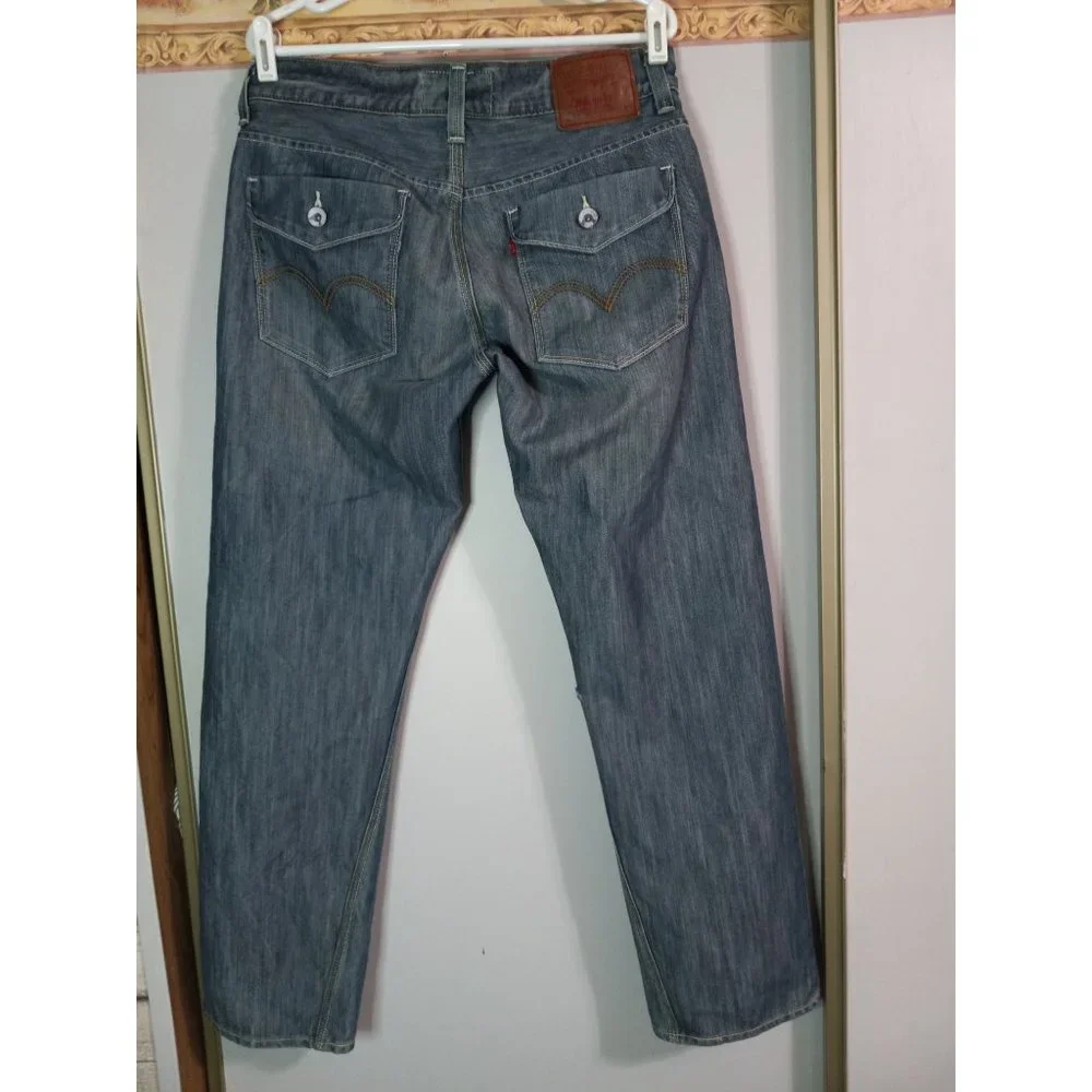 Levi's The Original Slim Straight 514 34x30 Medium Wash Denim Casual Biker Jeans